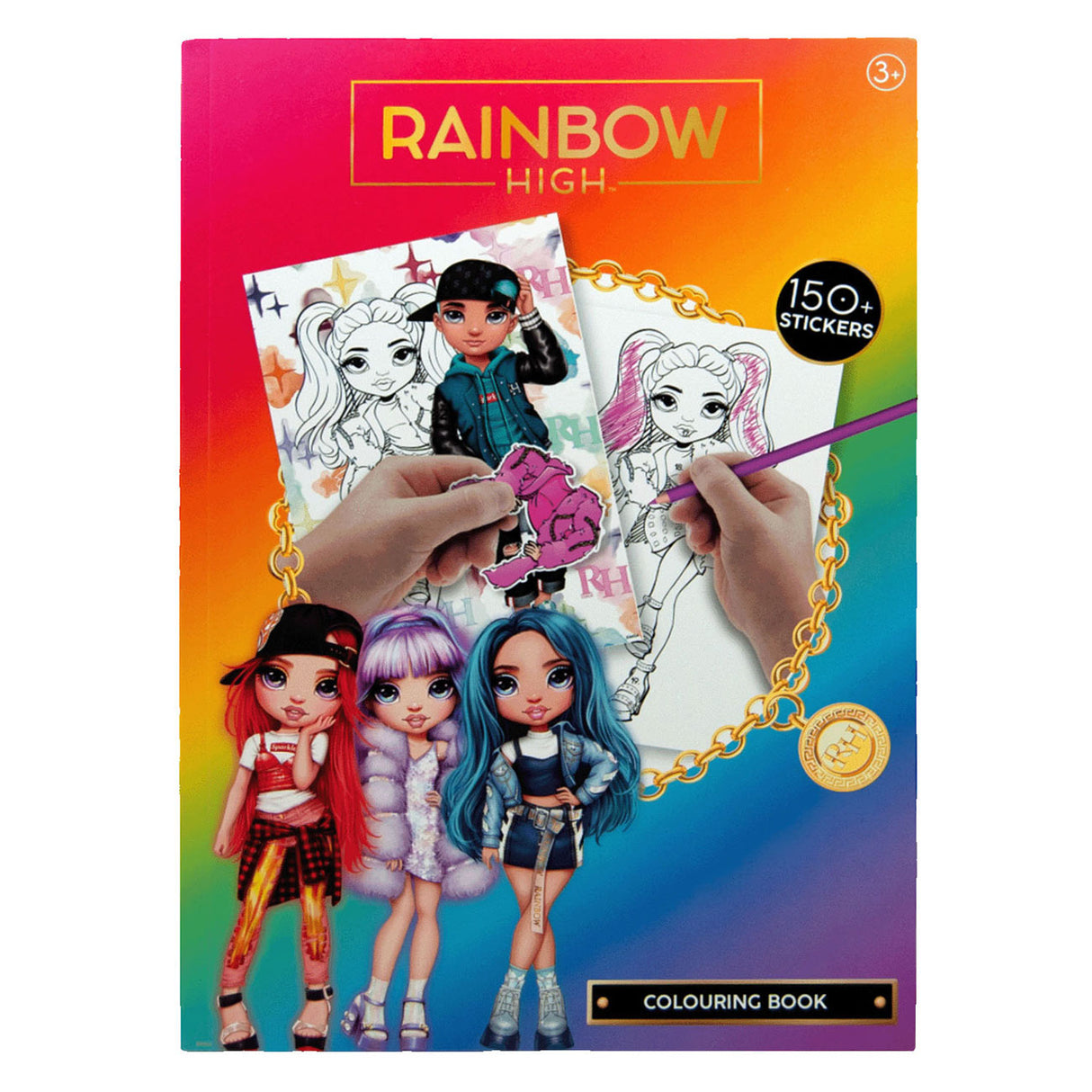 Regenbogen -Hochmalbuchbuch