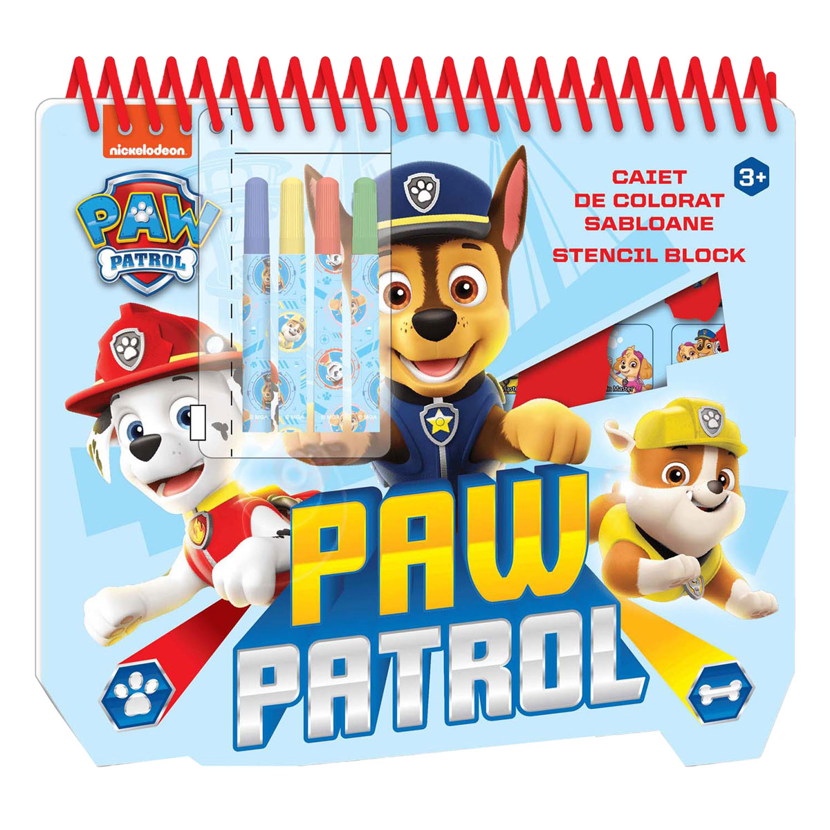 Paw Patrol Schablonen-Zeichenblock A4