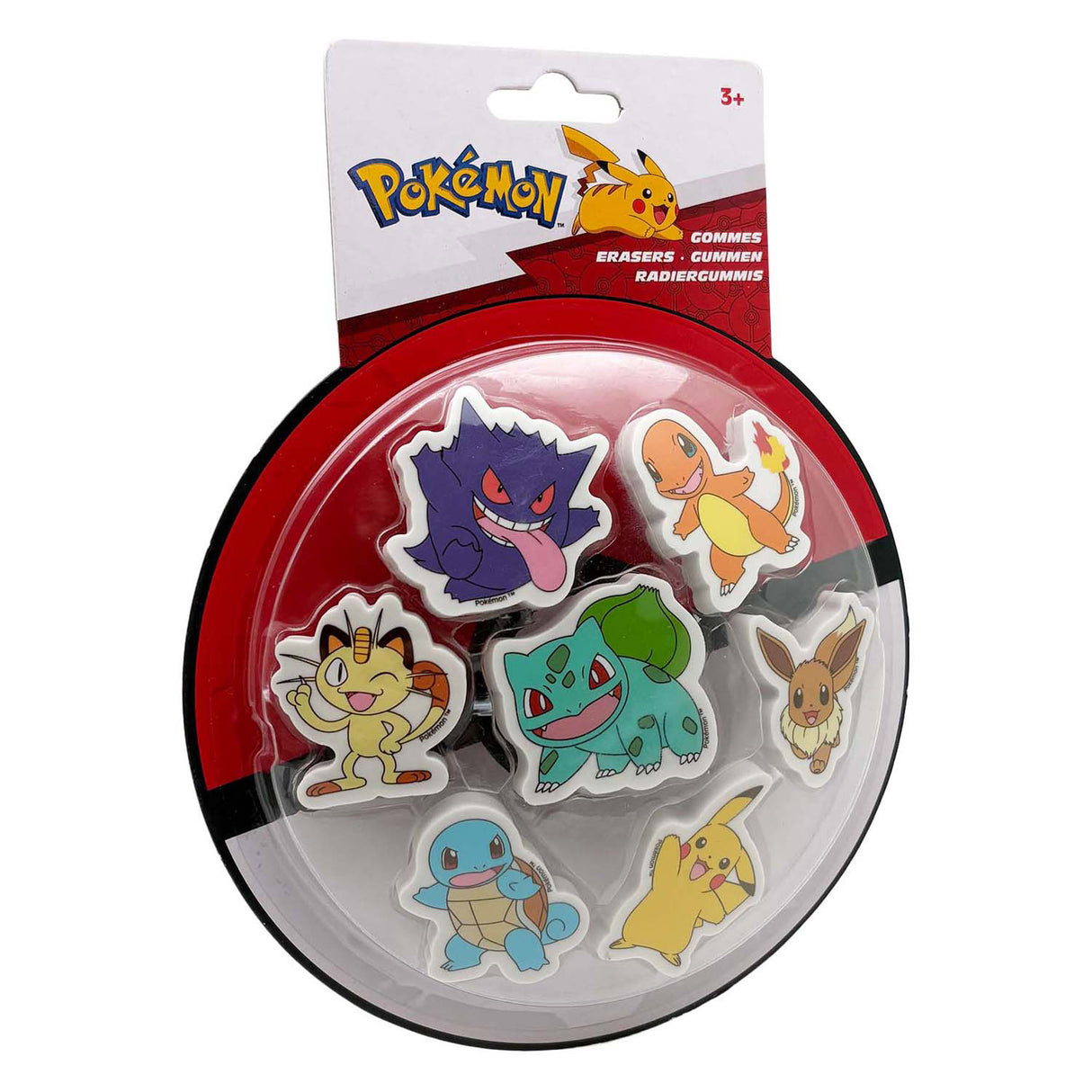Pokémon pokemon radiergummi set, 7dlg.