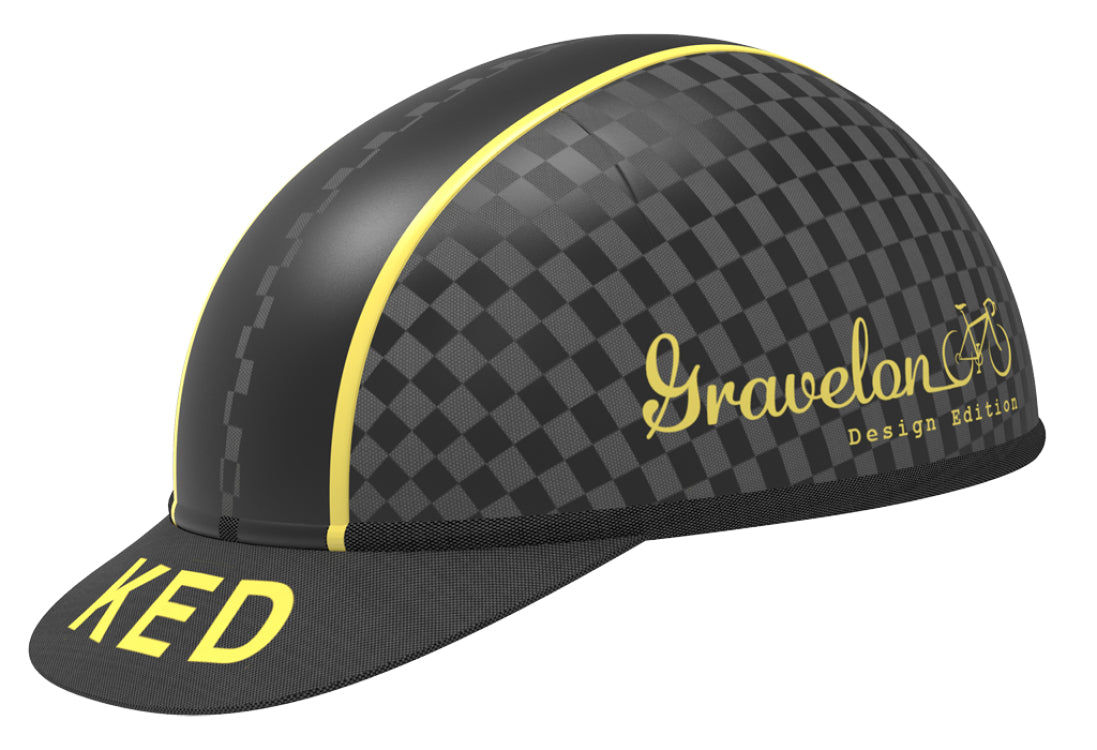 Fahrradhelm Ked Gravelon L (58-61 cm) - Checkerood -Flagge