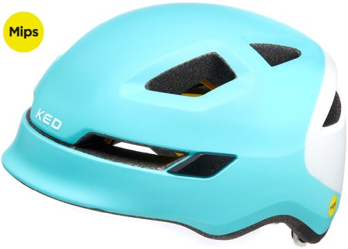 KED-Fahrradhelm Pop MIPS Medium (52-56 cm) ICEBLAUW