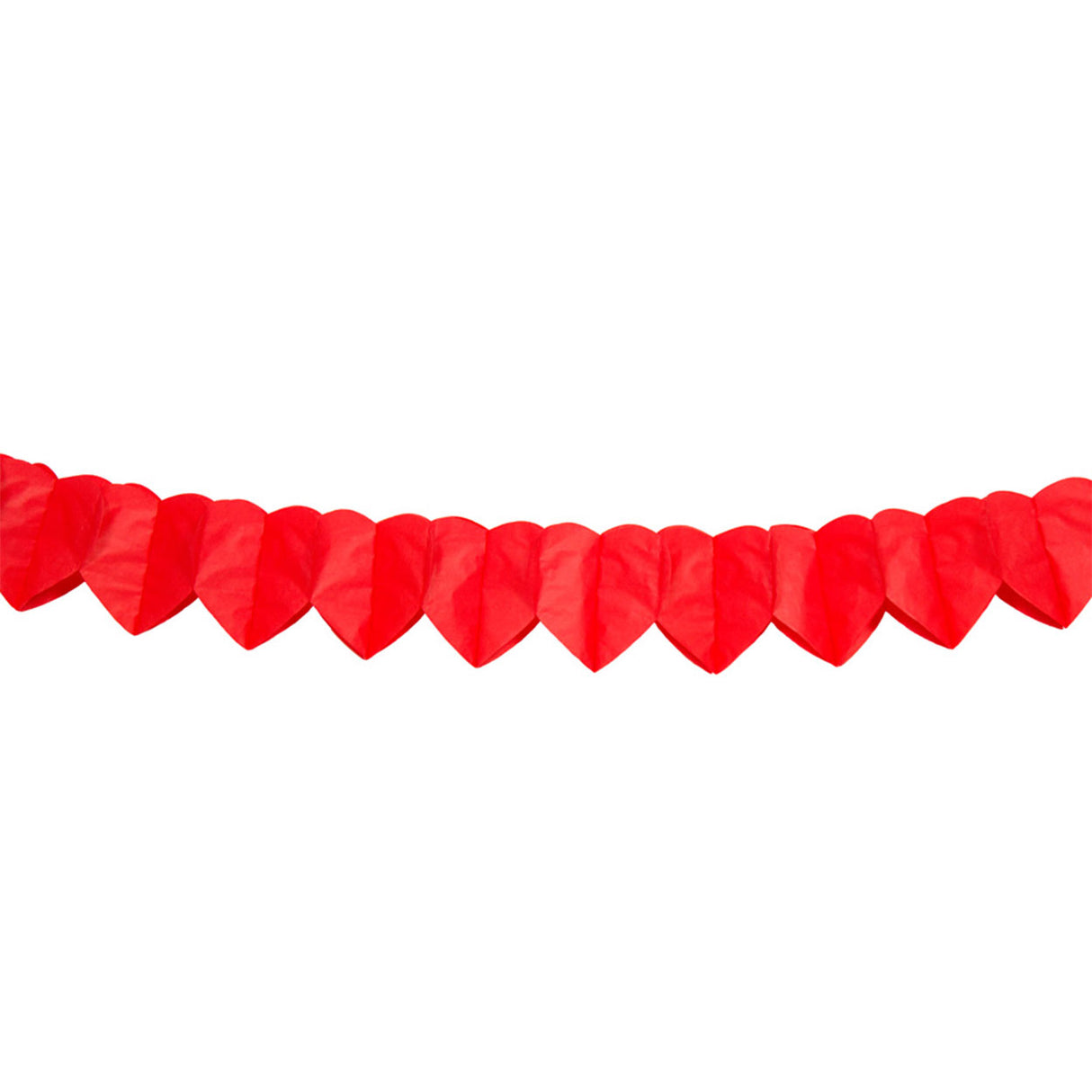 Folat bv Mini-Papiergirlande – rotes Herz, 2 mtr.