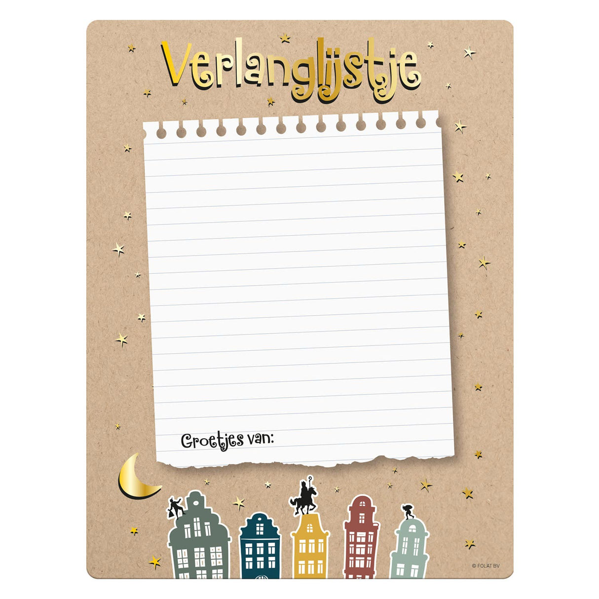 Folat bv Sinterklaas Wunschliste, 4 Stk.