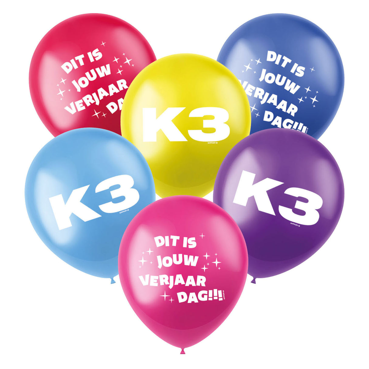 Folat bv k3 Luftballons, 6 Stk.