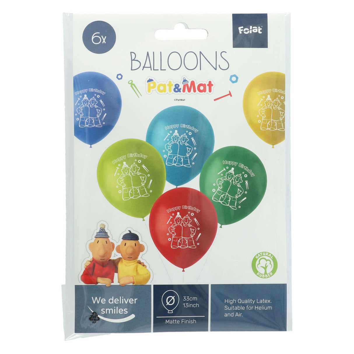 Folat bv Nachbar-Nachbar-Luftballons, 6 Stück.