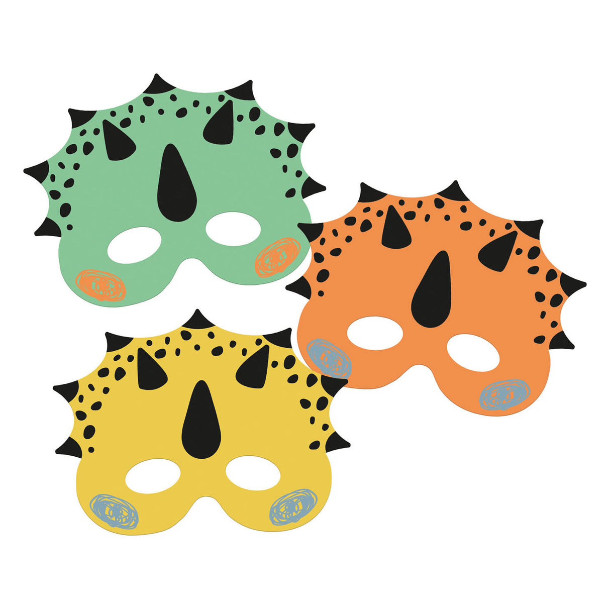 Folat bv Masken Dino brüllt, 6 Stk.