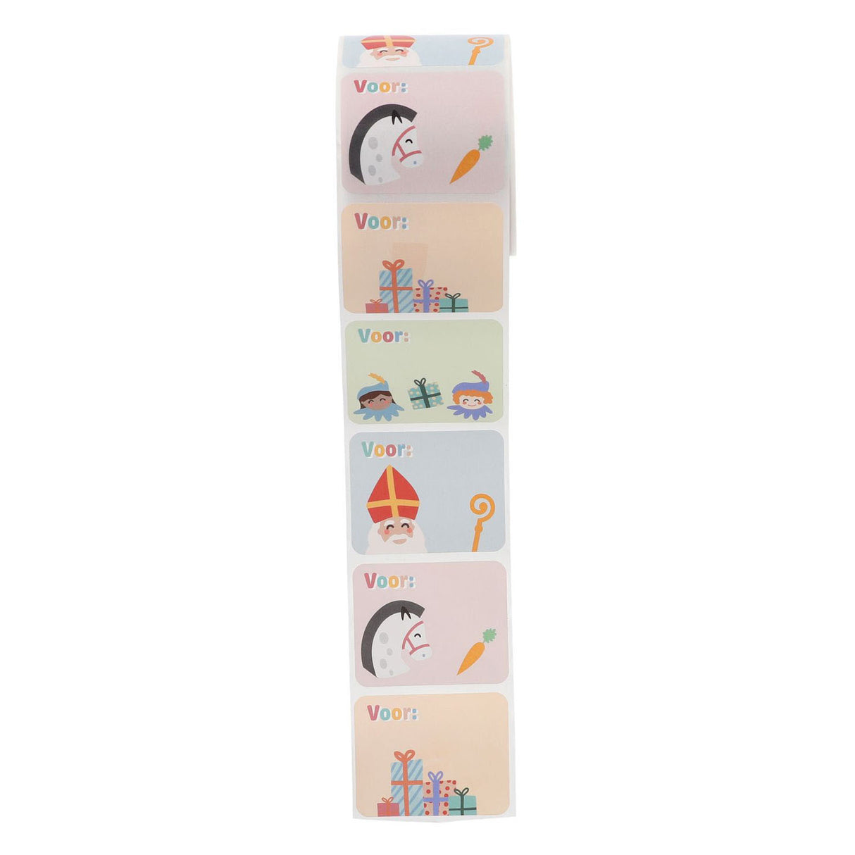 Folat bv Geschenk-Namensaufkleber Sankt Nikolaus und Pieten, 50 Stück.