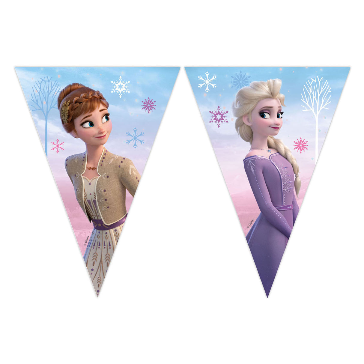 Globos Papierfahne Line FSC Frozen 2 Windspirti, 3mtr.