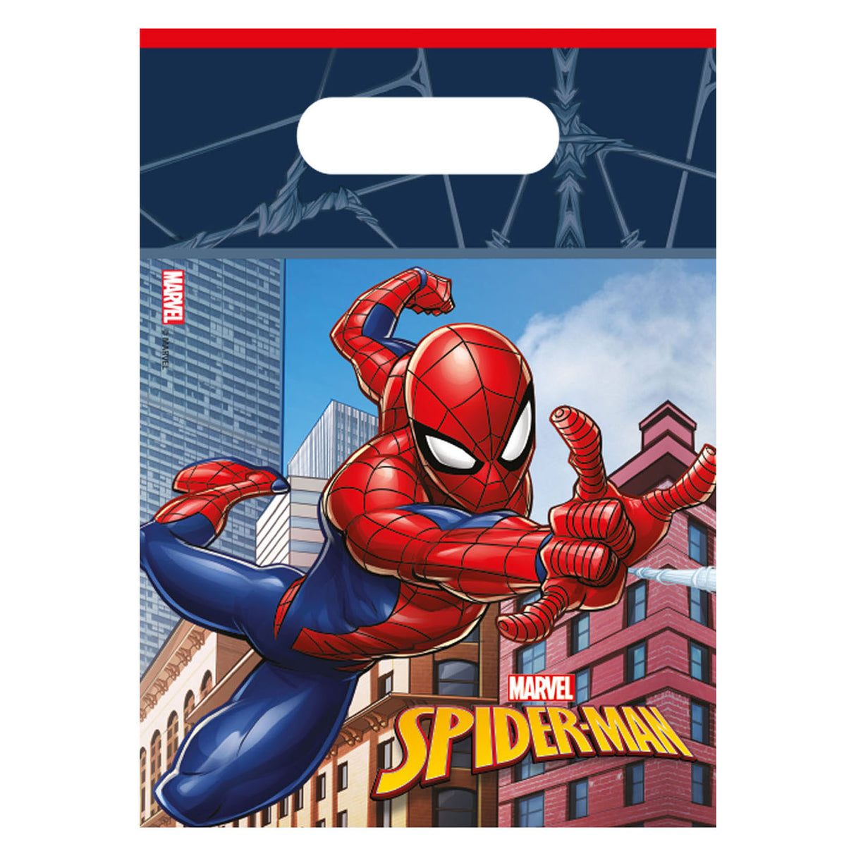 Globos Paper Party Bags Spider-Man Crime Fighter, 6st.