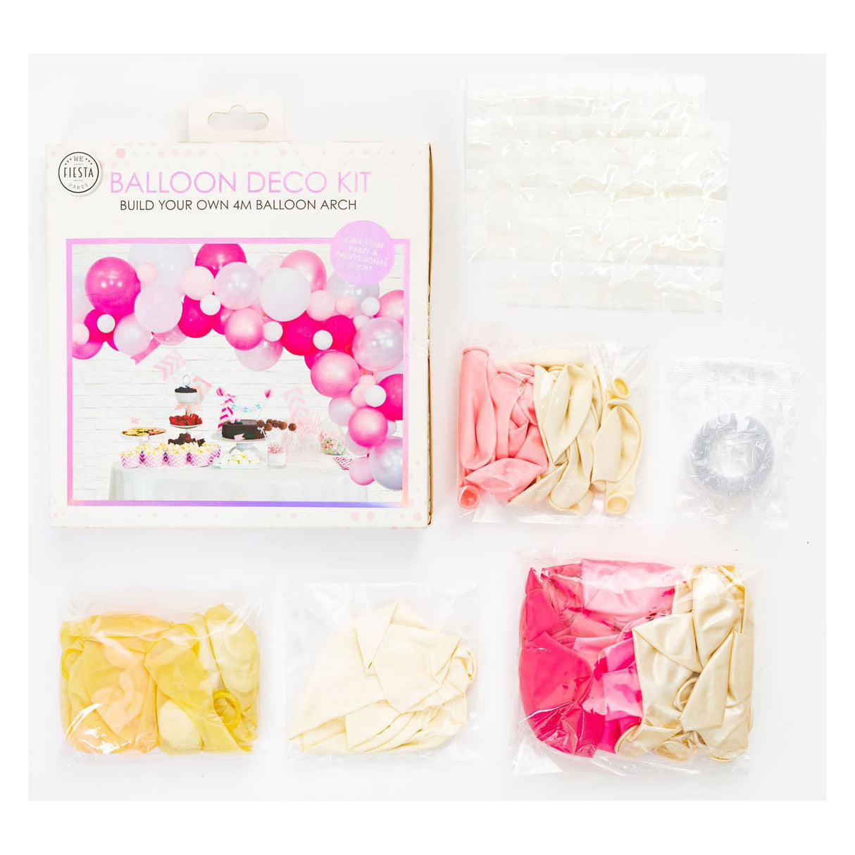 Globos Ballonbogen-Set rosa