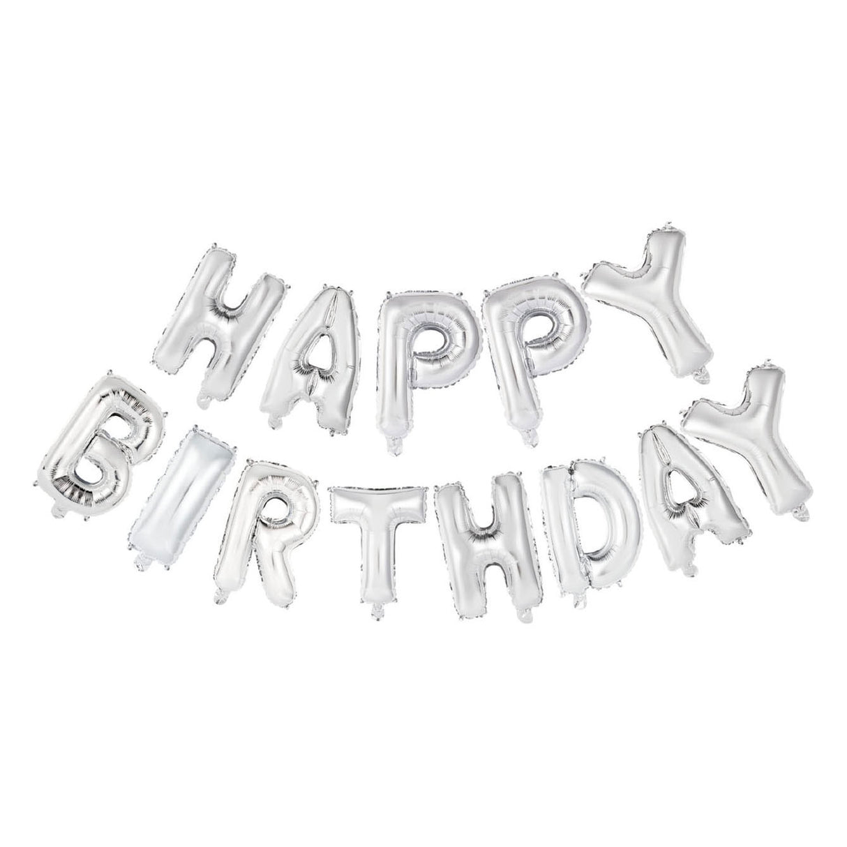 Globos Folienballon Text Alles Gute zum Geburtstag Silber