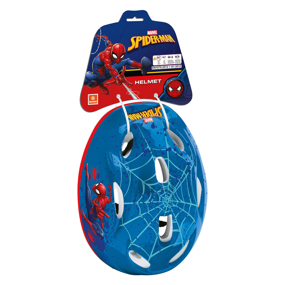Mondo Spiderman-Helm – verstellbar – 52–56 cm