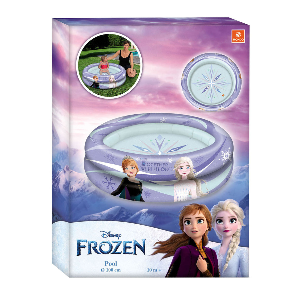 Disney Mondo Schwimmbad gefroren, 2 Ringe, 100 cm