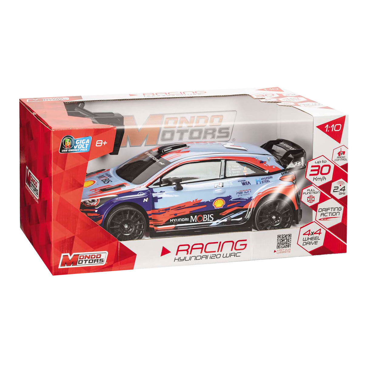 Mondo Motors ferngesteuertes Auto – Hyundai i20 WRC 23, Maßstab 1:10