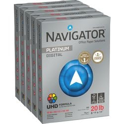 Kopieerpapier navigator 21,6 x 27,9 cm 75 g m² glad wit 5 pakken