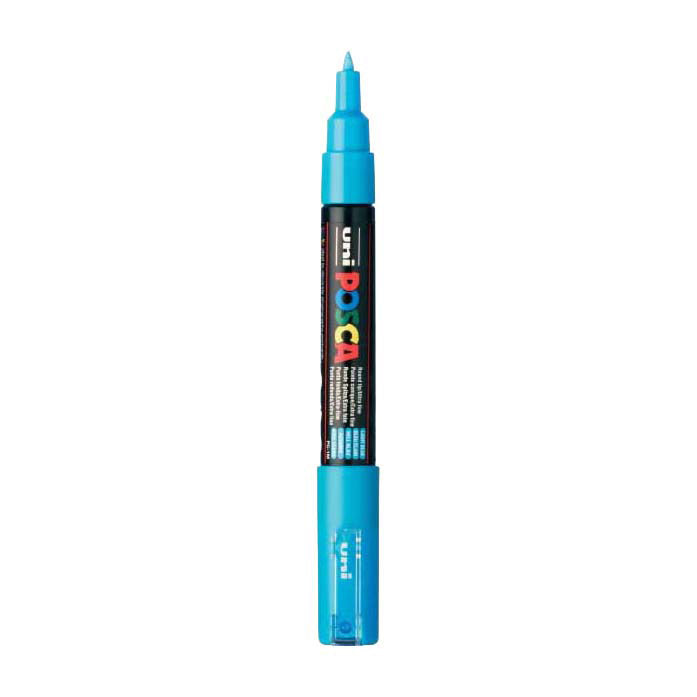 Uni Posca Farbmarker 1mc hellblau – konische Spitze – 1 mm
