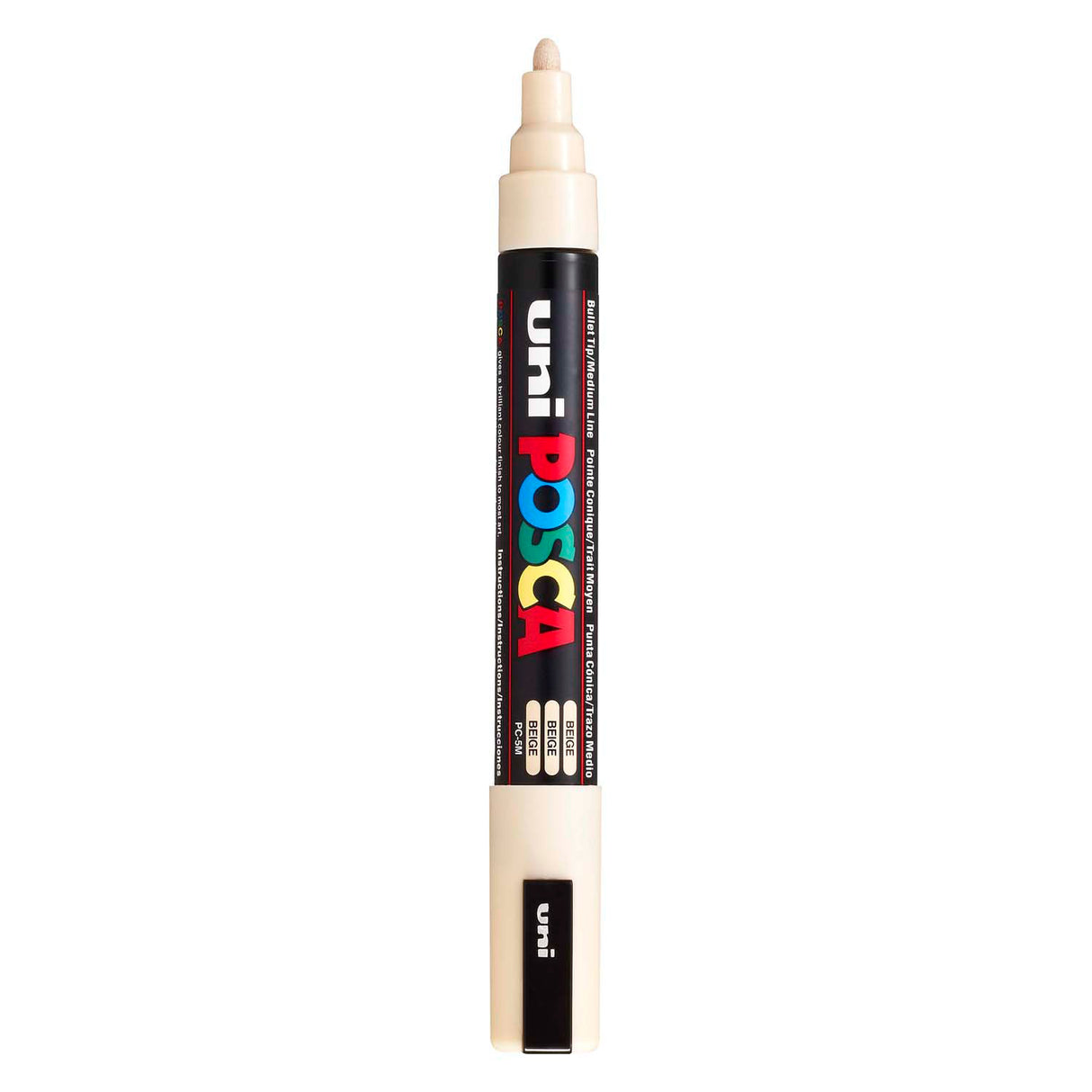 Uni-Posca Posca-Marker, Größe PC-5m, Strichstärke 2,5 mm, mittel, beige, 1 Stück