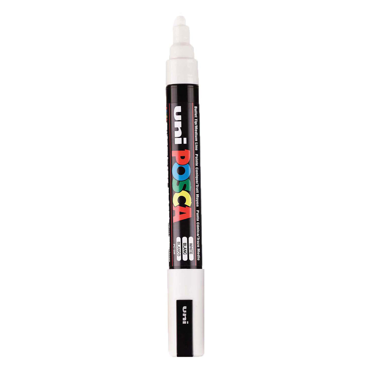 Uni-Posca Posca-Marker, Größe PC-5m, Strichbreite 2,5 mm, mittel, weiß, 1 Stück