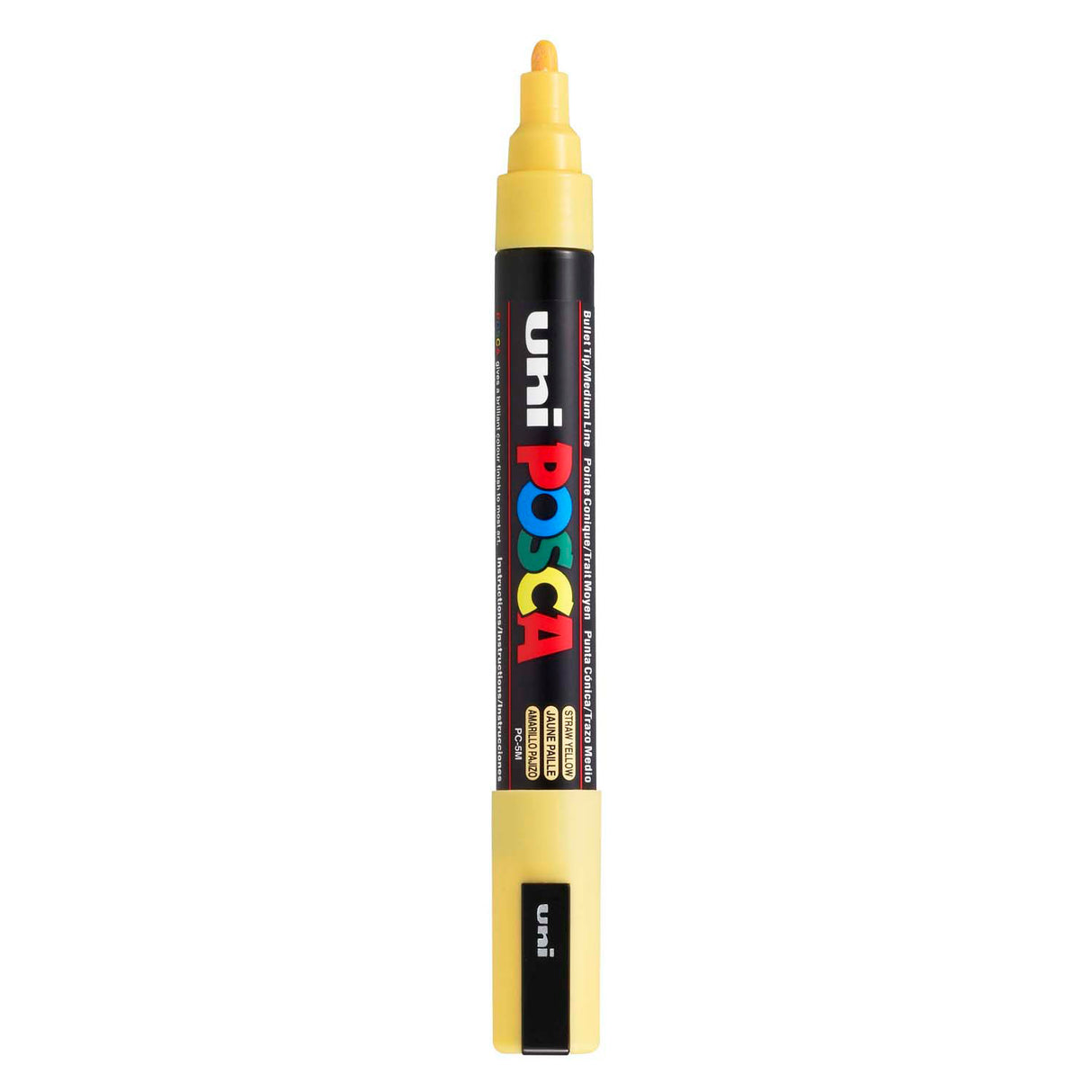 Uni-Posca Posca-Marker, Größe PC-5m, Strichbreite 2,5 mm, mittel, strohgelb, 1 Stück