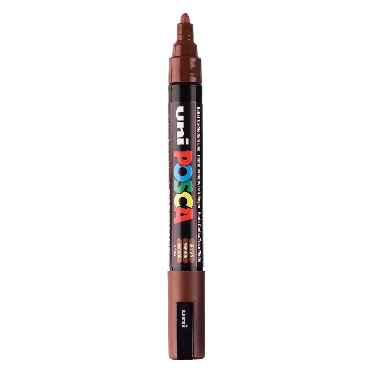 Uni-Posca Posca-Marker, Größe PC-5m, Strichstärke 2,5 mm, mittel, braun, 1 Stück