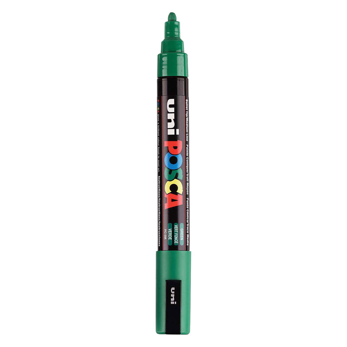 Uni-Posca Posca-Marker, Größe PC-5m, Strichstärke 2,5 mm, mittel, grün, 1 Stück