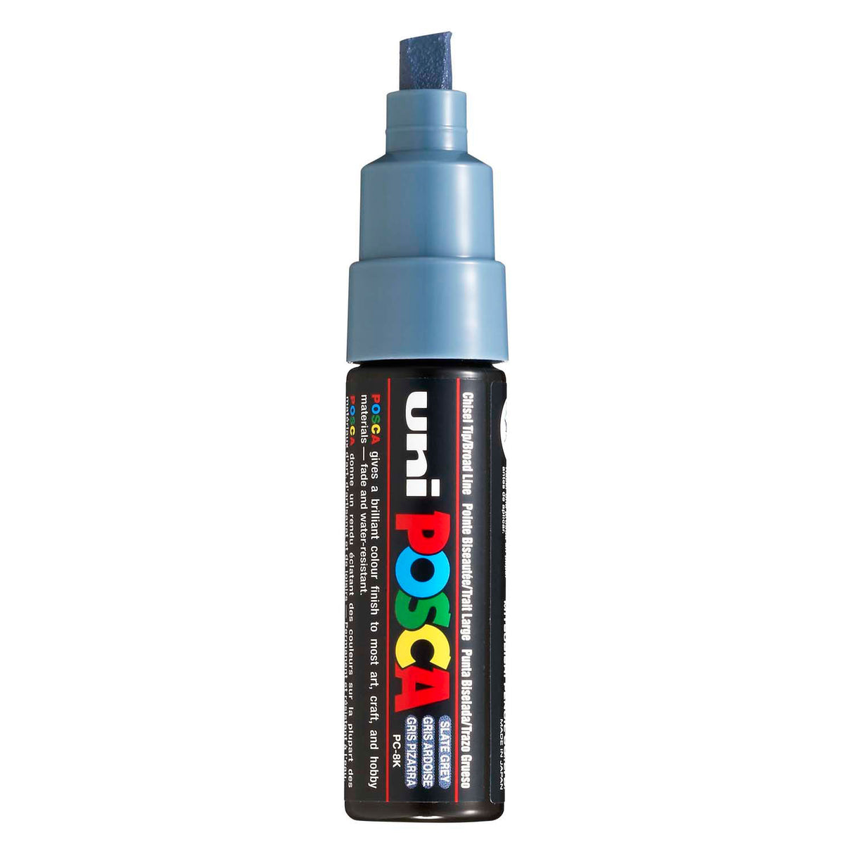 Uni-Posca Posca-Marker, Größe PC-8k, Strichstärke 8 mm, breit, Schiefergrau, 1 Stück