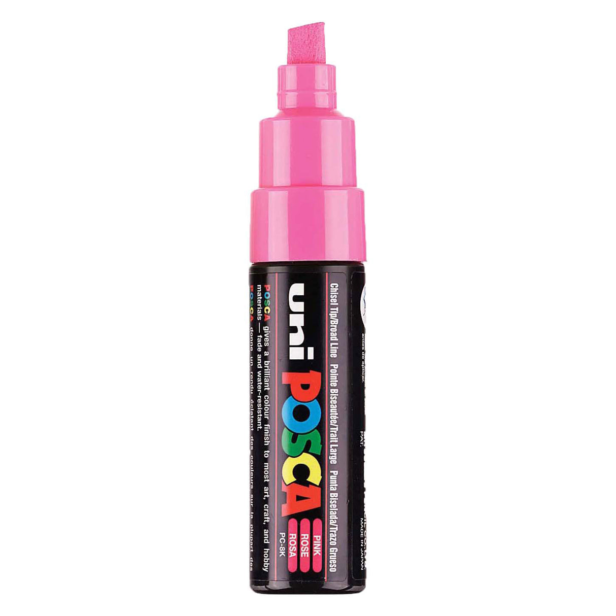 Uni-Posca Posca-Marker, Größe PC-8k, Strichstärke 8 mm, breit, rosa, 1 Stück