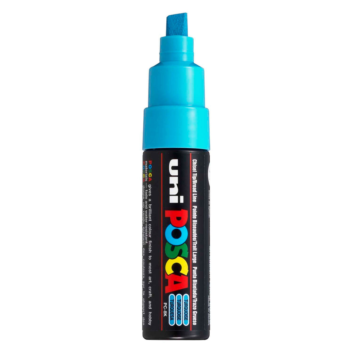 Uni-Posca Posca-Marker, Größe PC-8k, Strichstärke 8 mm, breit, türkis, 1 Stück