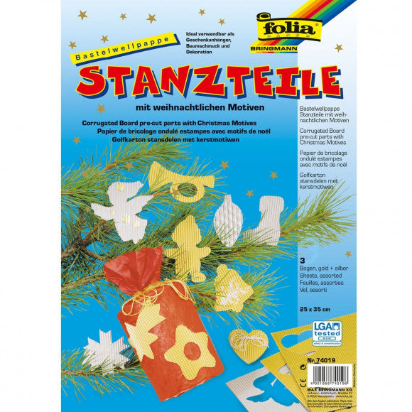 Folia • Weihnachtsstanzteile aus Wellpappe