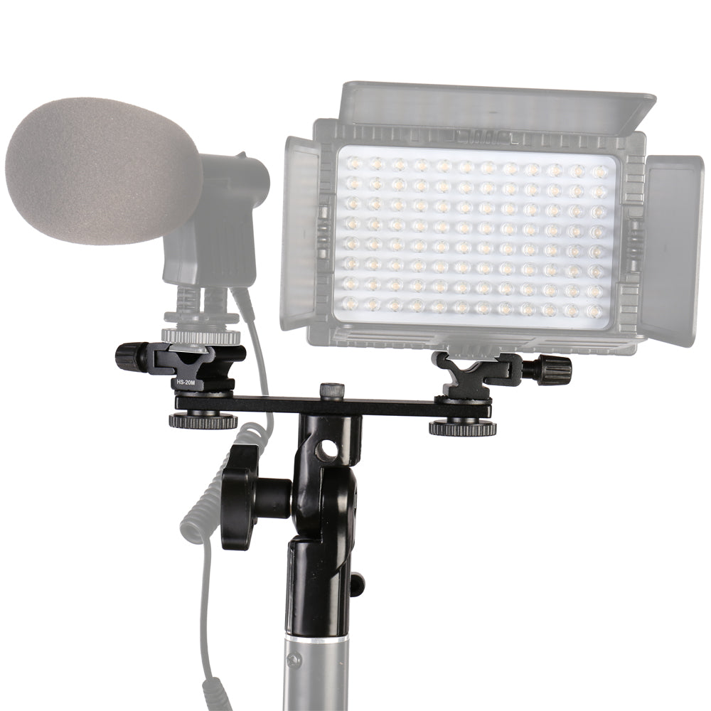 Falcon Eyes Twin Mount Flowting Halteret + 2 x Blitzschuh Cld-14a