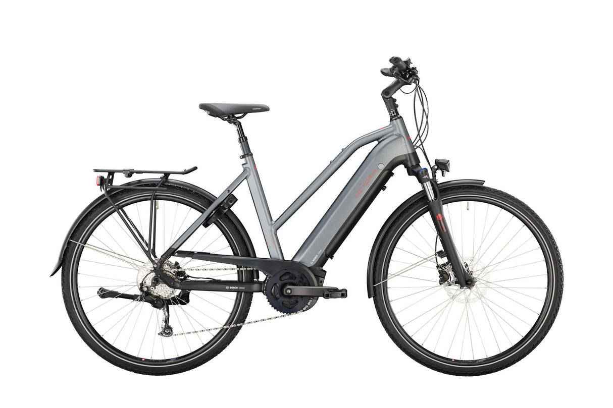 Victoria Elektro-Trekkingrad Etrekking 12,6 Mod. 22 E-Bike-Vict. E-Pull. 12,6 28 48 Stufen. 9sp grau matt