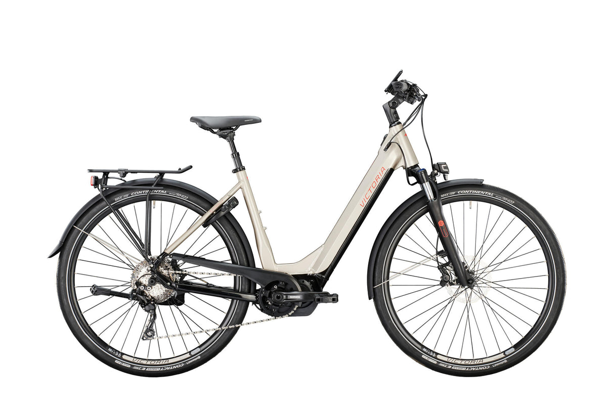 Victoria Elektro-Trekkingrad Etouring 12,8 Mod. 22 E-Bike-Vict. E-Tour. 12,8 28 45 Welle 10sp grau