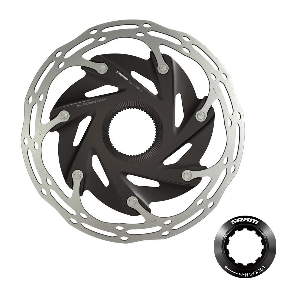 Sram Bremsscheiben-Mittellinie xr Rotor-Mittellinie xr 160 mm mit Sicherungsring