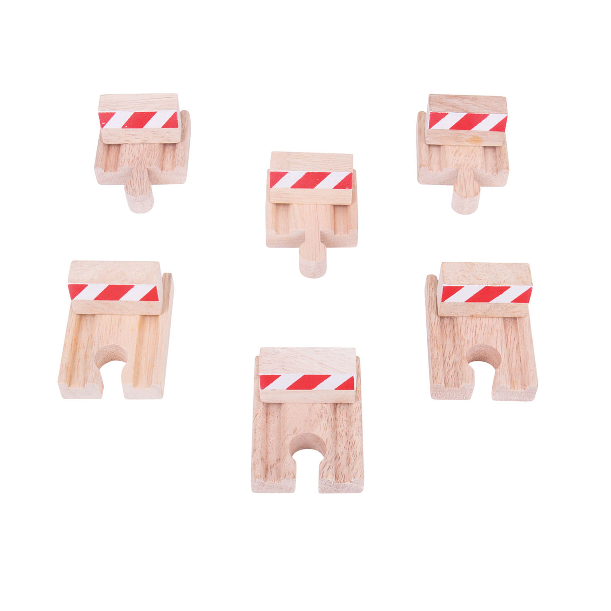 Bigjigs Holzschienen - Sturm, 6st.