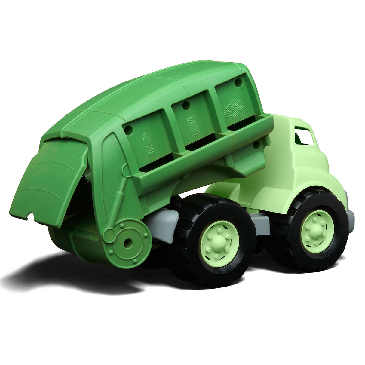 Grüner Spielzeug-LKW – Recycling-LKW