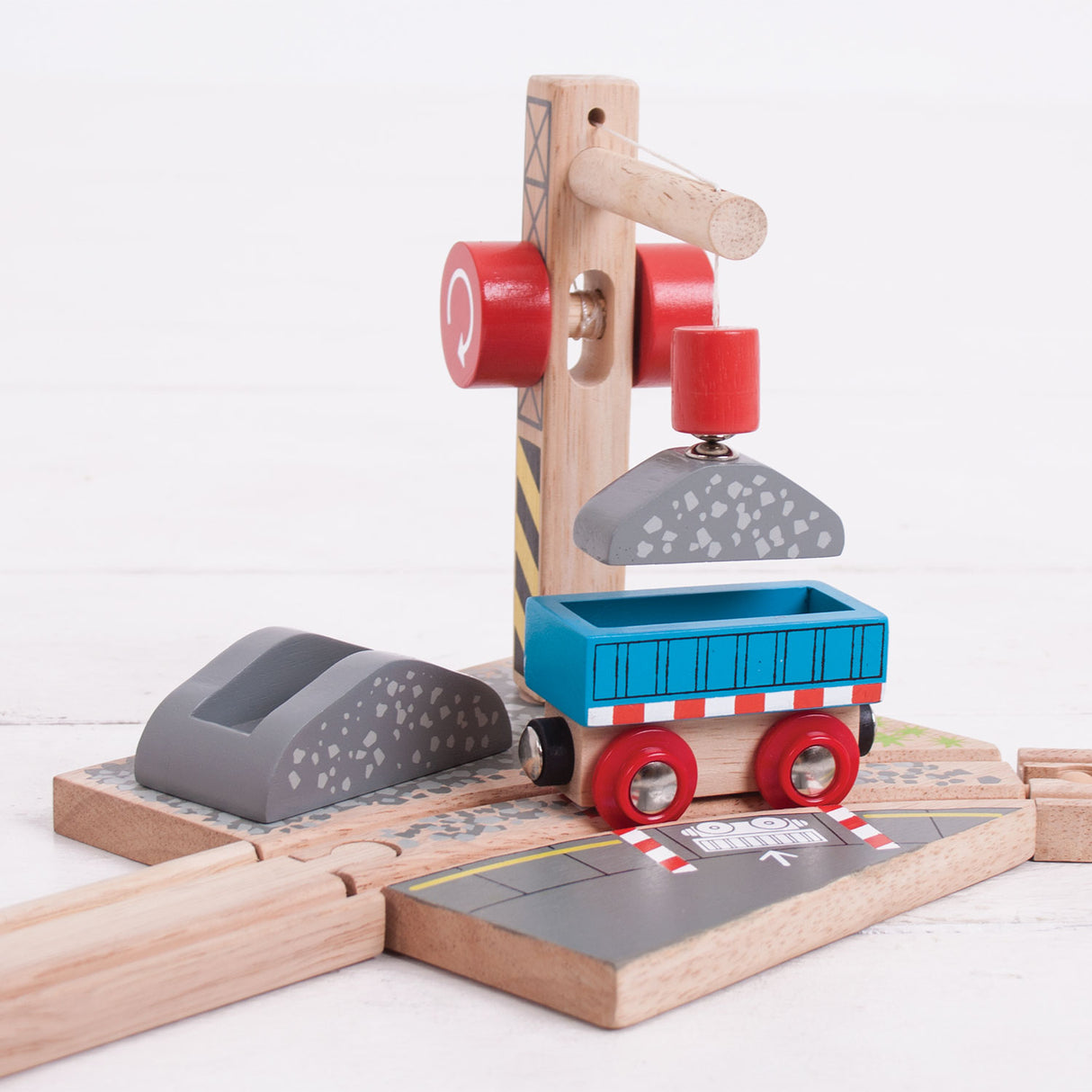 Bigjigs Holzschienen – Kieskran