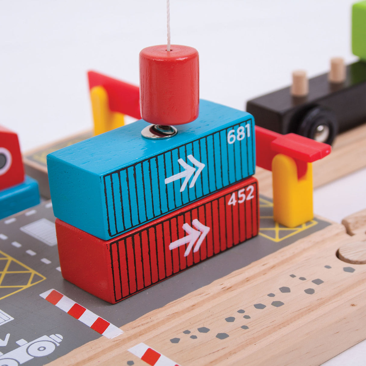 Bigjigs Holzschienen – Containerwerft