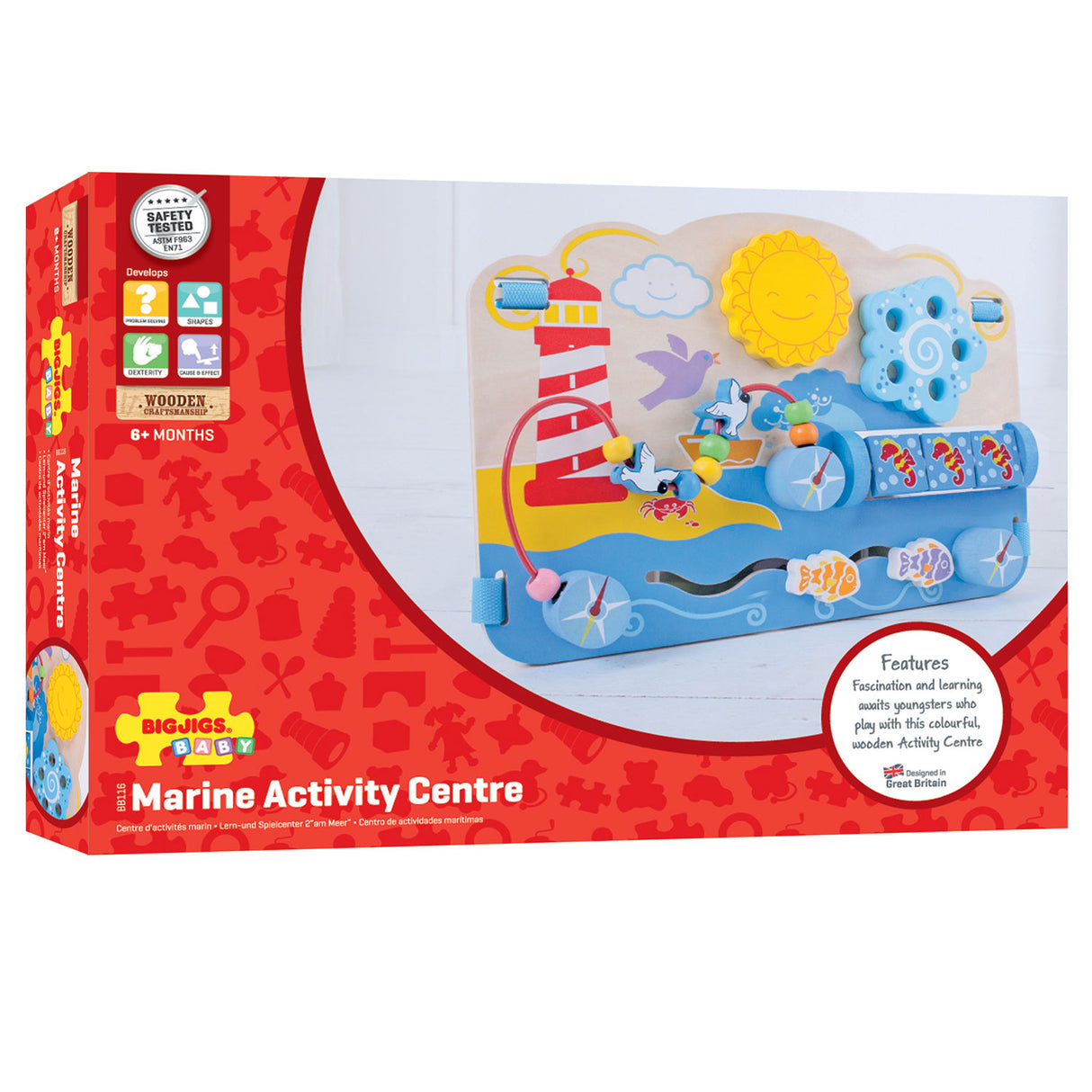 Bigjigs Activity Center Marine-Box-Spielbrett