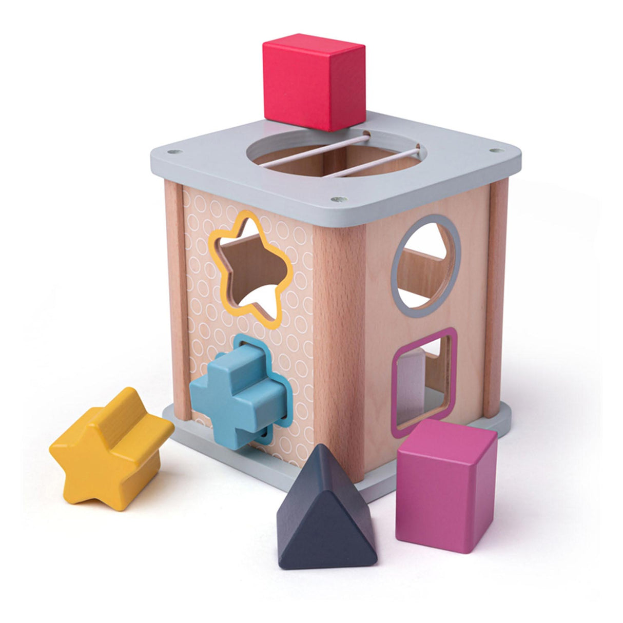 Bigjigs Formensortierer aus Holz, 9-tlg. - FSC 100 %