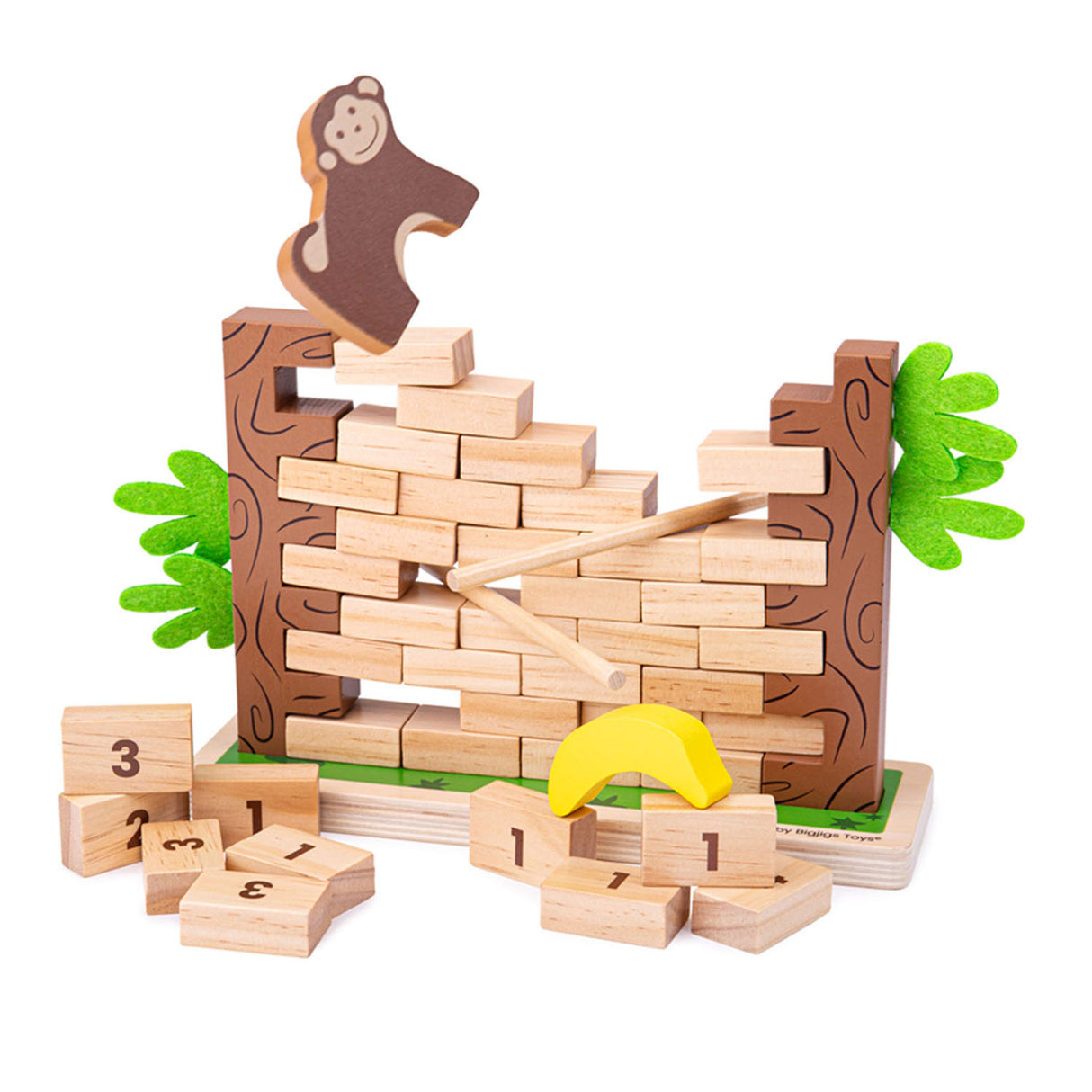 Bigjigs hölzerner Kinderspiel-Dschungel-Crash