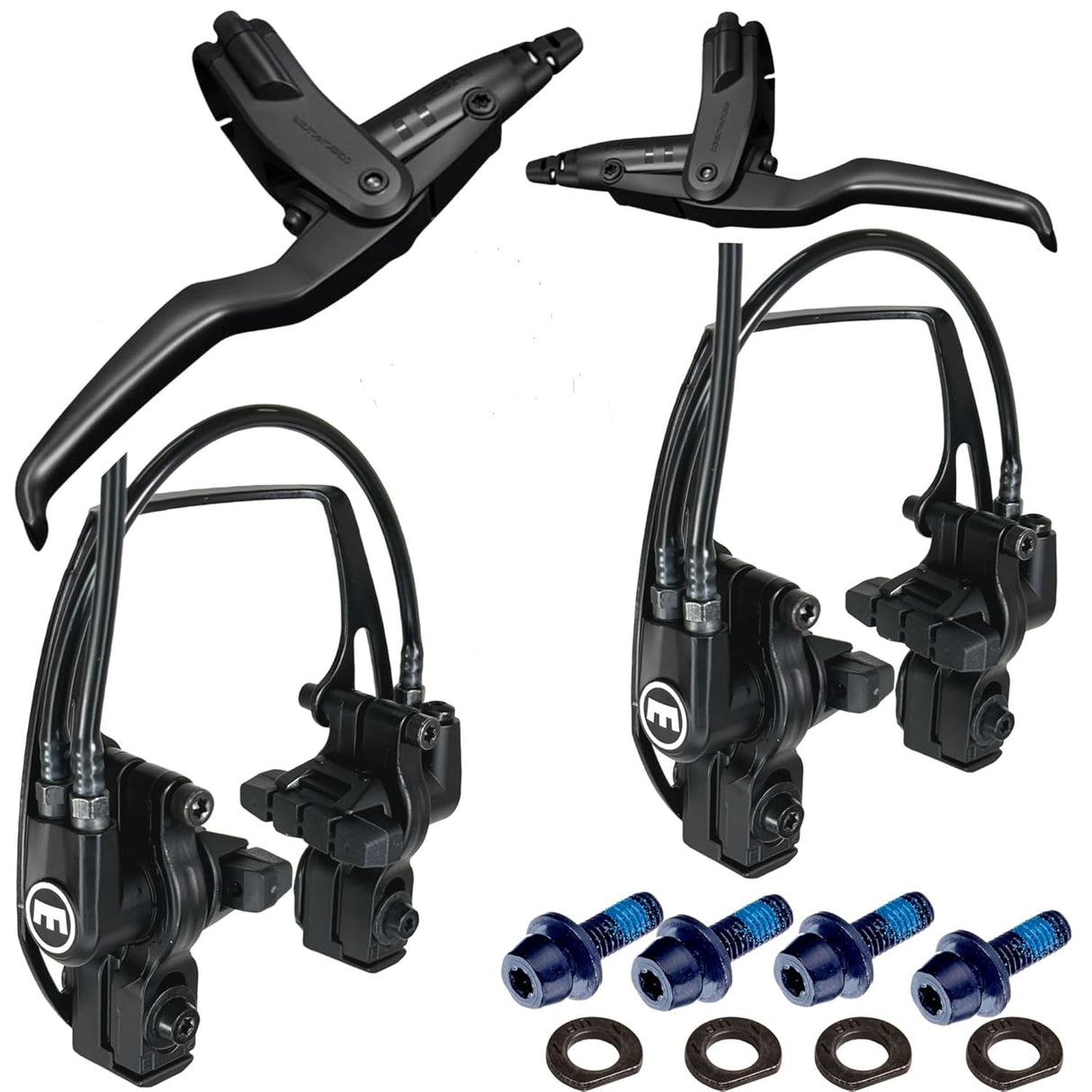 Magura HS11 Evo2 hydraulisches Felgenbremsen-Set vorne + hinten 750 2050 mm schwarz
