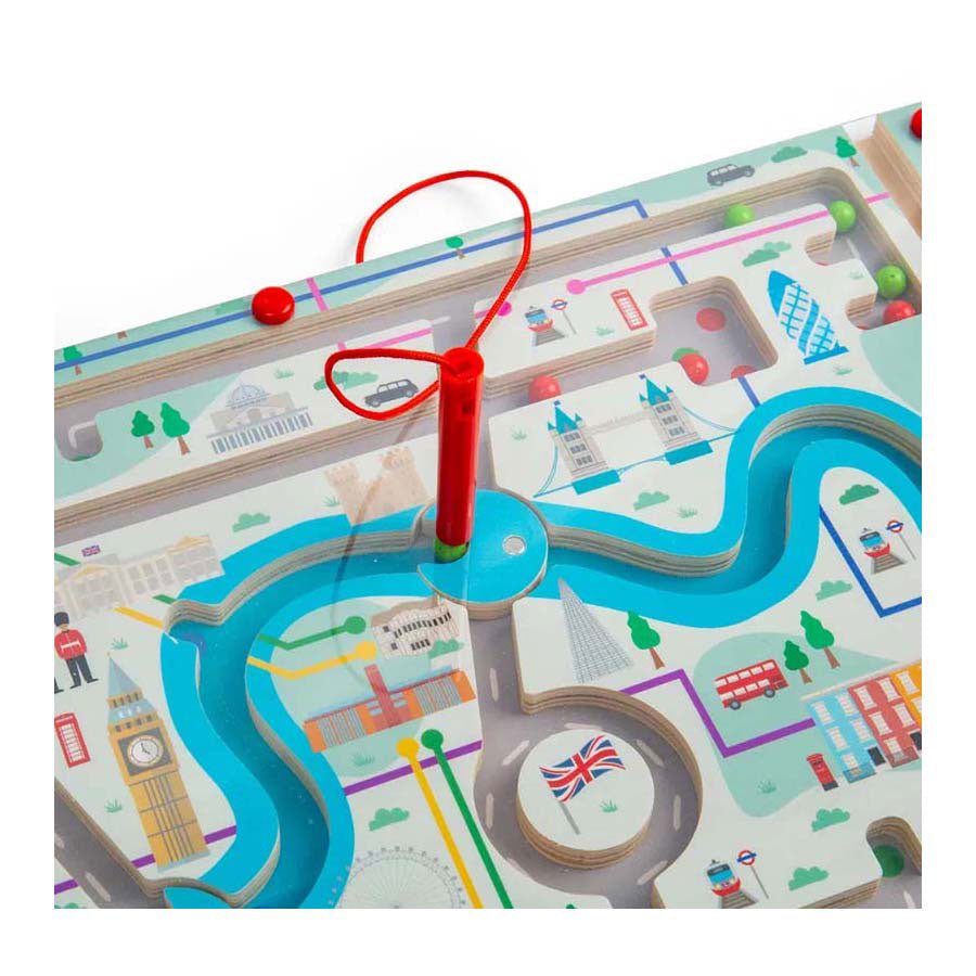 Bigjigs magnetisches Londoner Labyrinth aus Holz