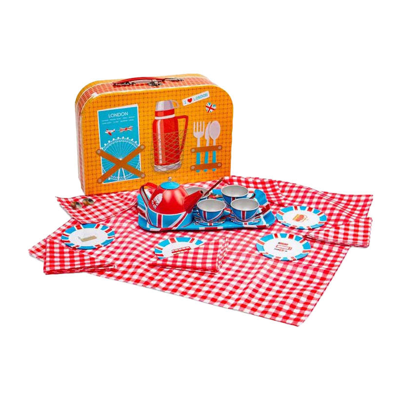 Bigjigs London Teeservice-Spielset, 24-teilig.