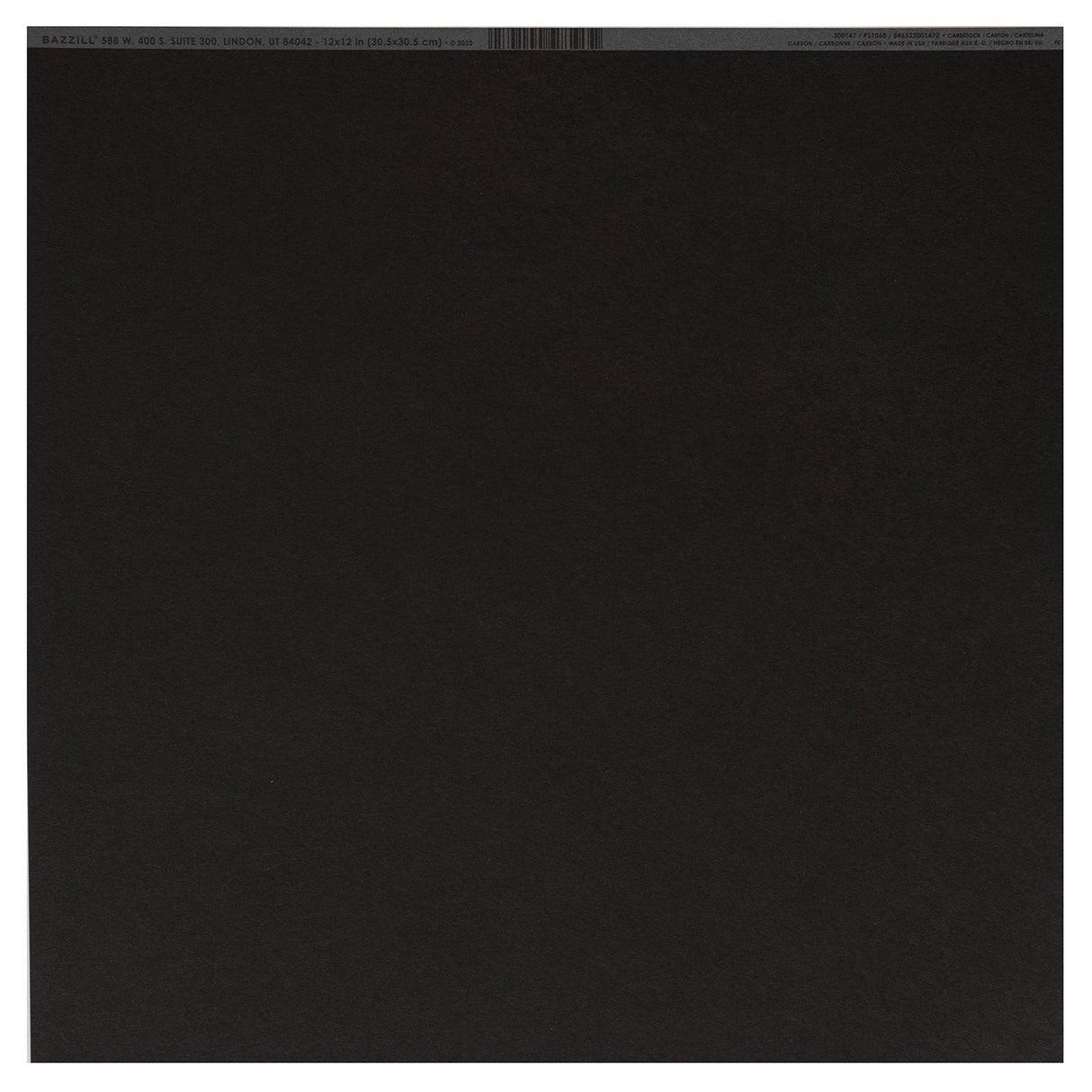 Bazzill • gesprenkelter Karton, 30,5 x 30,5 cm, Carbon