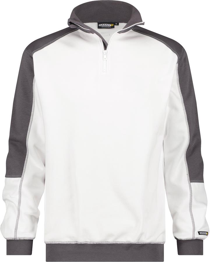 Dassy sweater basiel white gray m