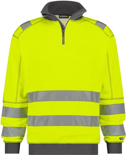 Dassy Warnschutzpullover Denver Gelb Grau XL