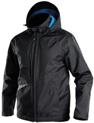 Dassy hyper winddichte Arbeitsjacke schwarz grau s