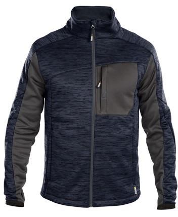 Dassy Midlayer-Cardigan konvex nachtblau anthrazit xl