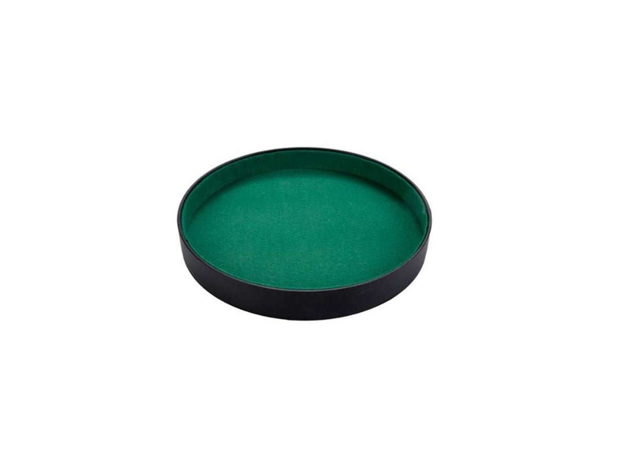 Longfield Pokerbahn 26cm aus schwarzem Kunstleder