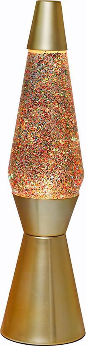 Lavalampe Gold Glitter, 40cm